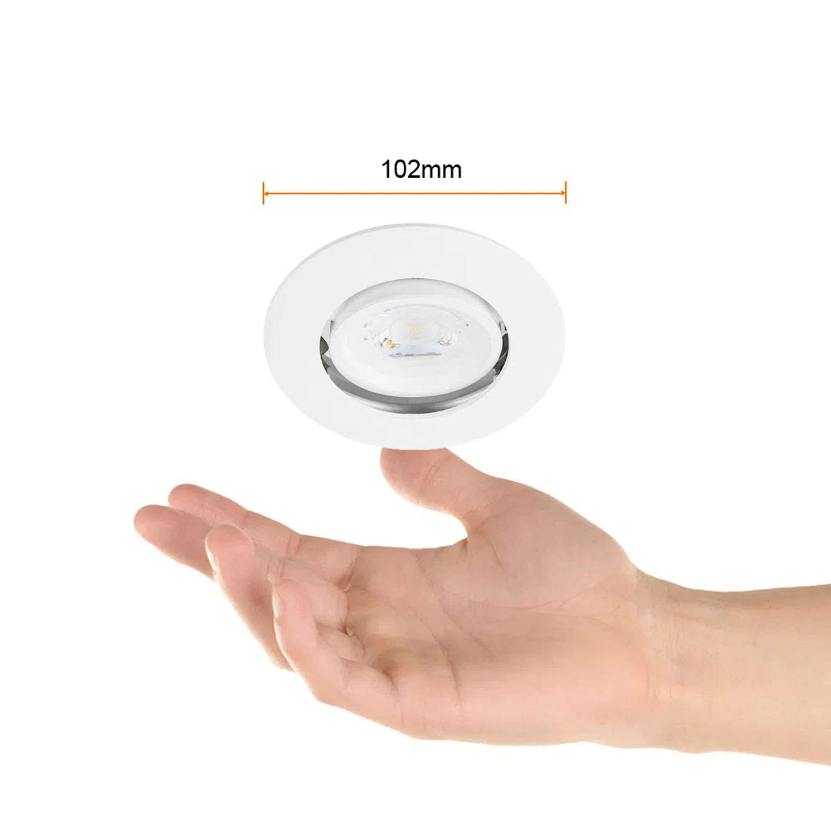 LAMPARA EMPOTRABLE DOWNLIGHT DIRIGIBLE POTENCIA MAX. 6 W BASE GX5.3 FOCO MR16 NO INCLUIDO YD-515/B