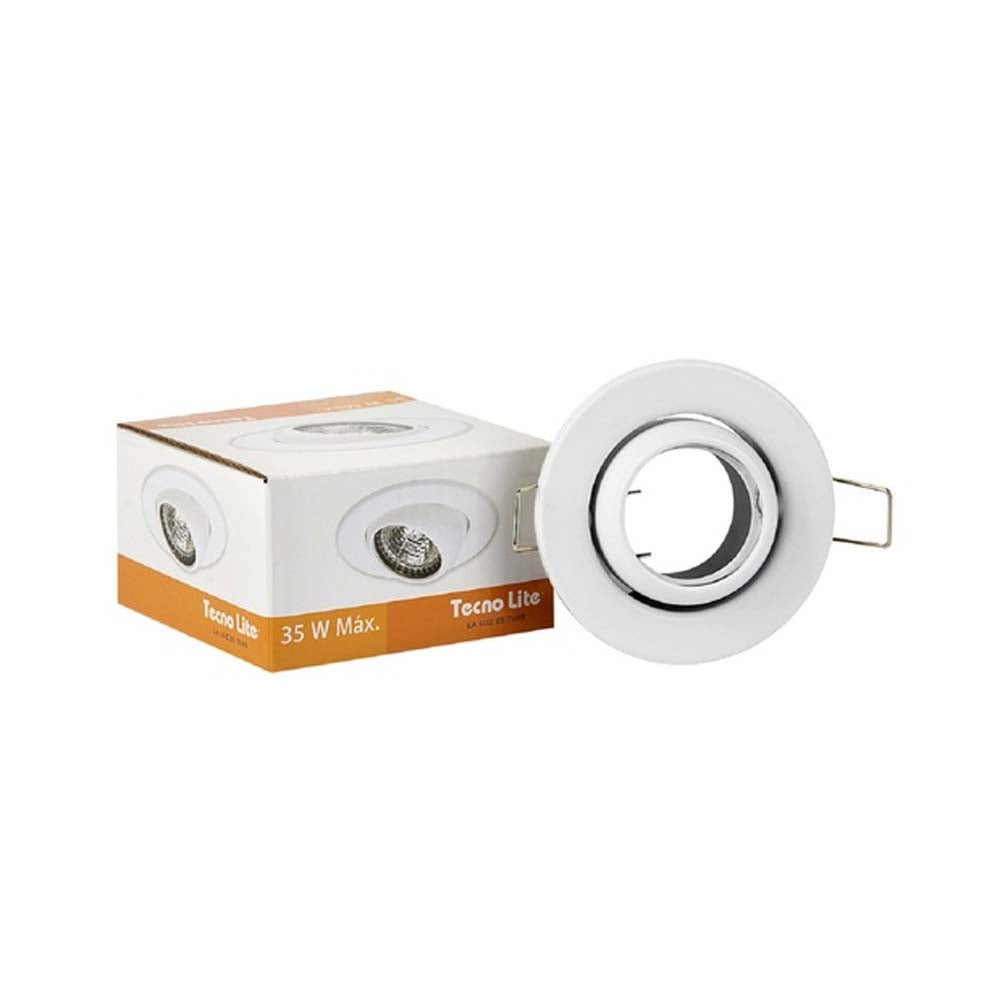 LÁMPARA EMPOTRABLE TECNOLITE ACARI I 35W BASE G4 BLANCO
