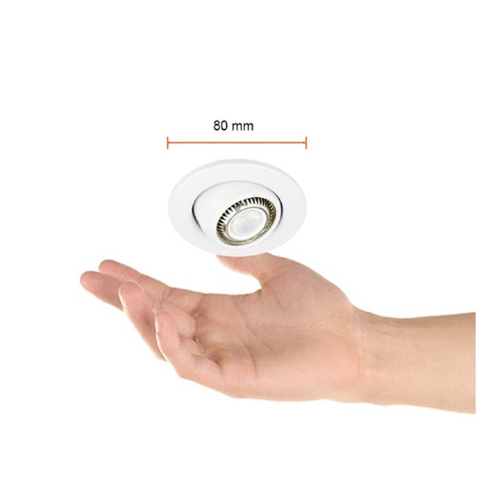 LÁMPARA EMPOTRABLE TECNOLITE ACARI I 35W BASE G4 BLANCO