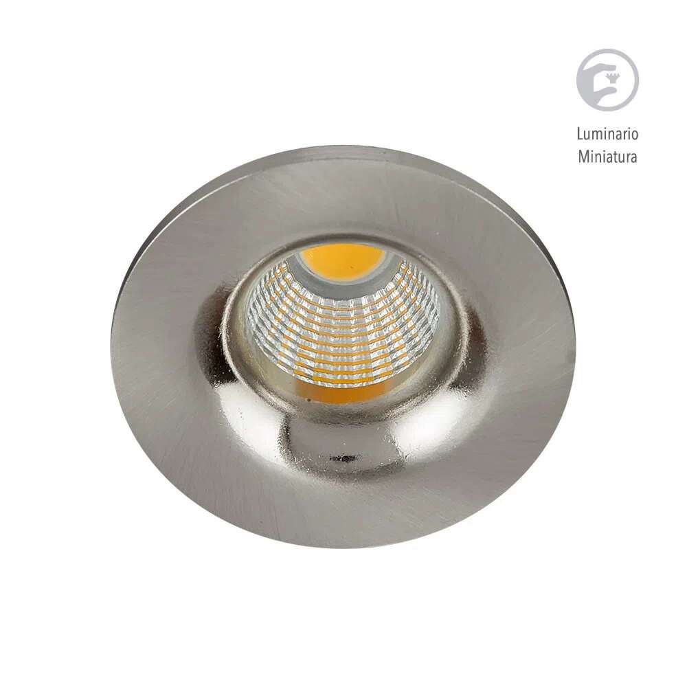 LÁMPARA DE INTERIOR EMPOTRABLE LED ADELAIDE TECNOLITE 4W LUZ SUAVE CÁLIDA SATINADO ***HAE2025***
