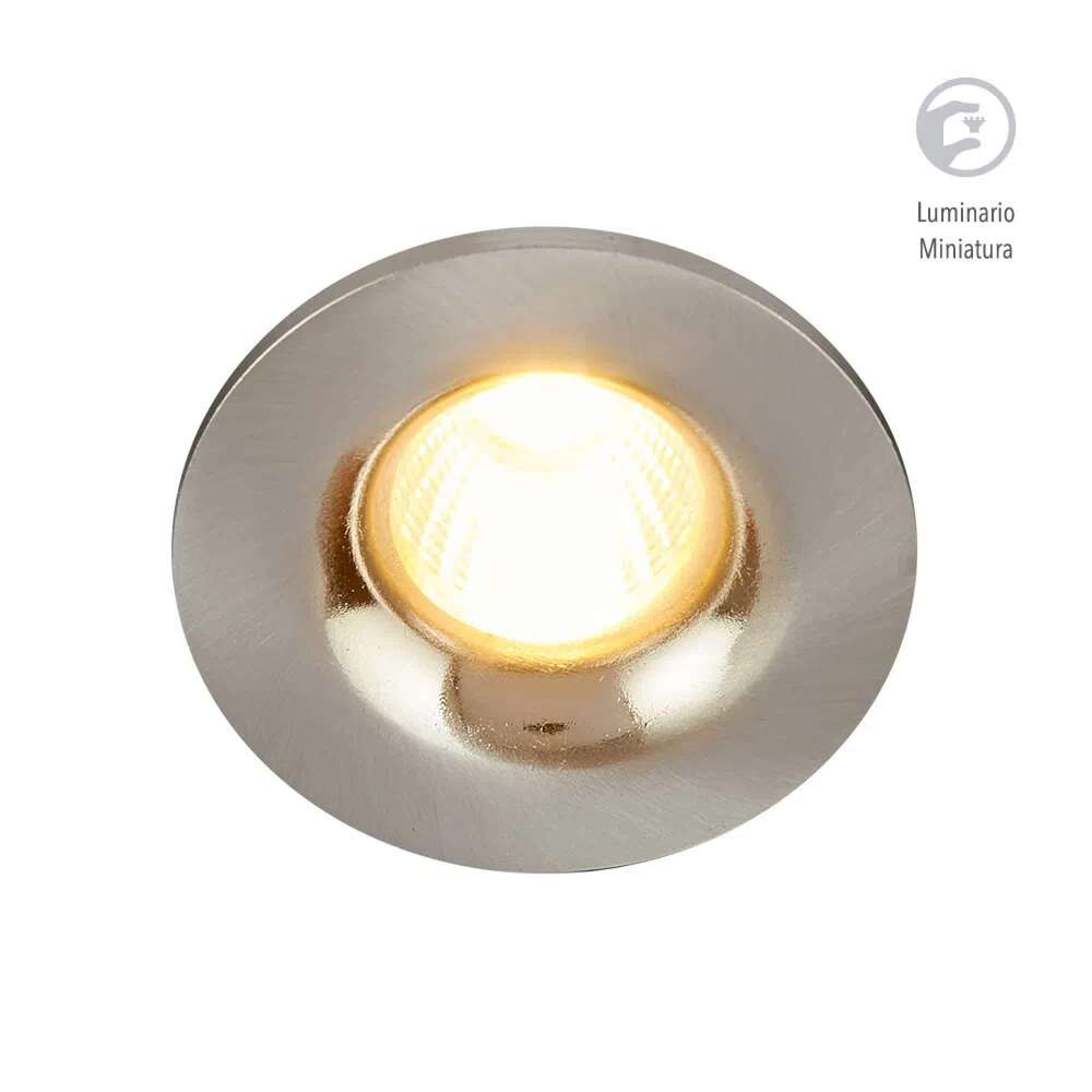 LÁMPARA DE INTERIOR EMPOTRABLE LED ADELAIDE TECNOLITE 4W LUZ SUAVE CÁLIDA SATINADO ***HAE2025***