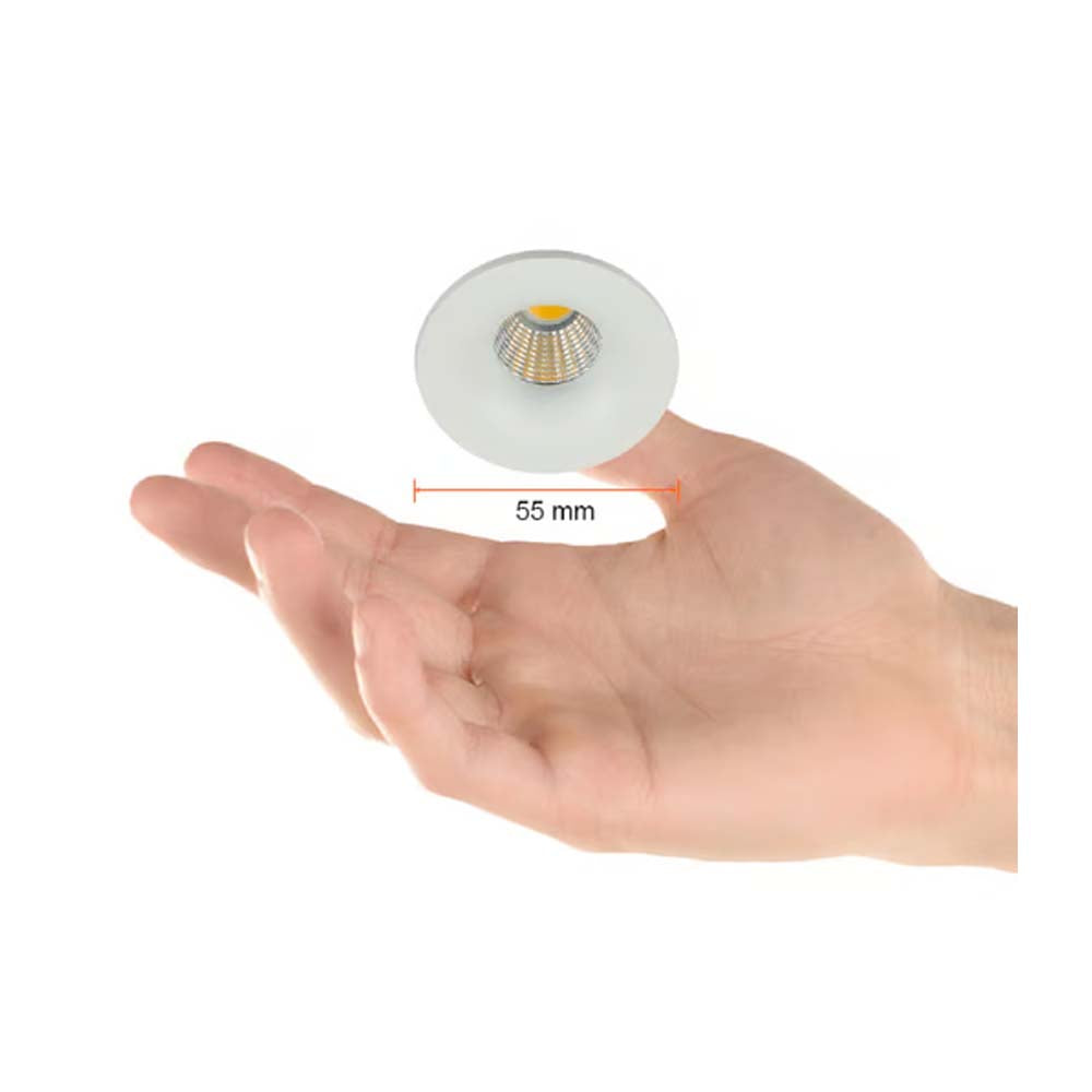 LAMPARA DE INTERIOR LED PARA EMPOTRAR 4 W LUZ CALIDA BRILLANTE YDCLED-305/B