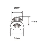 LAMPARA DE INTERIOR LED PARA EMPOTRAR 4 W LUZ CALIDA BRILLANTE YDCLED-305/B