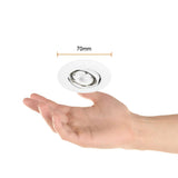 LAMPARA EMPOTRABLE DOWNLIGHT DIRIGIBLE POTENCIA MAX. 2 W BASE G4 NO INCLUYE FOCO