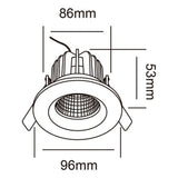 LÁMPARA DE INTERIOR LED ALTAIR II TECNOLITE EMPOTRABLE 6.5W LUZ SUAVE CÁLIDA