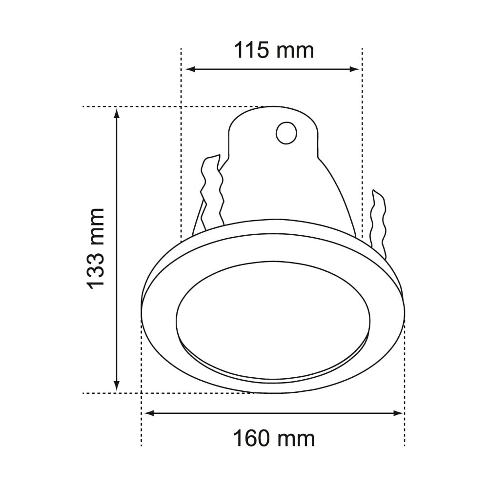 LUMINARIA EMPOTRADA INT ACENTO EMP LED 8.5W 6500K 800LM BLANCO CONSTRULITA