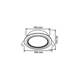 EMP. TECHO LED 10W. MV 4000K BLANCO 169MM. ***TECNOLITE HAE***