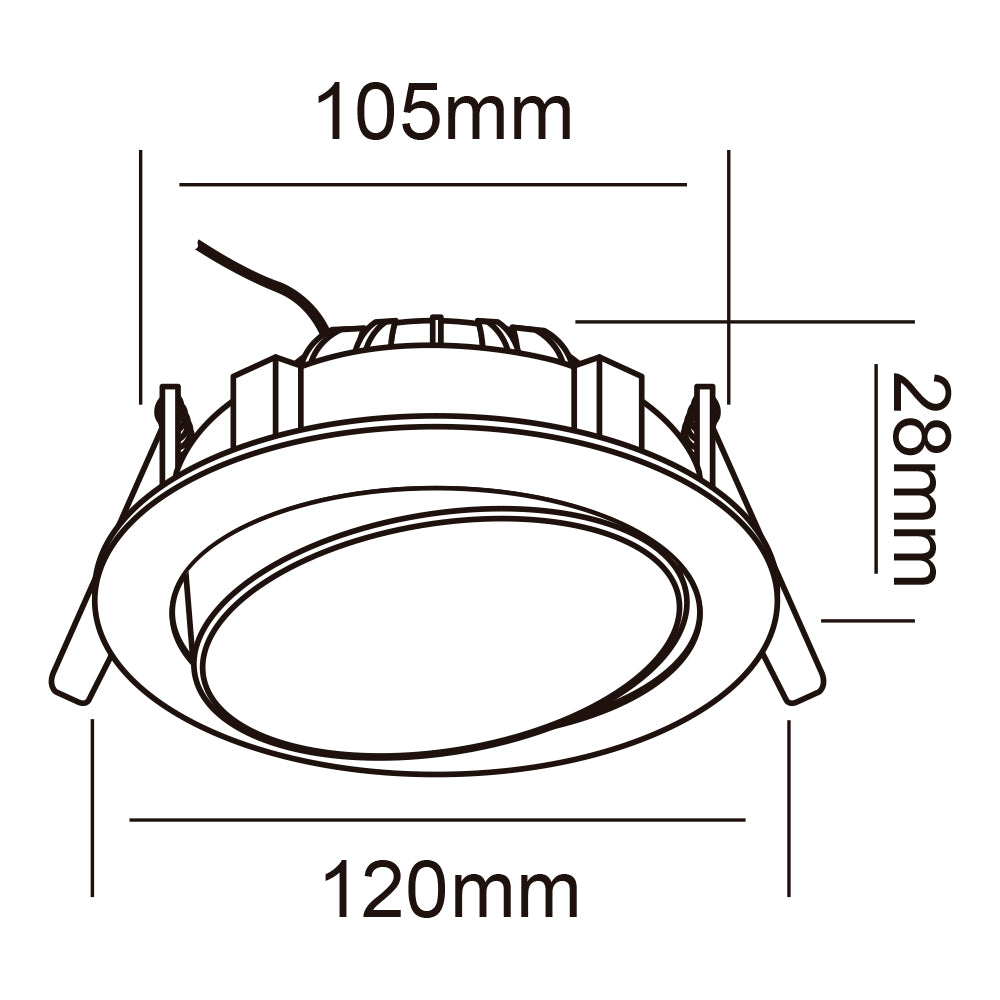 INT ACENTO EMP LED 8W 100-240V 4000K 500LM ***TECNOLITE HAE***