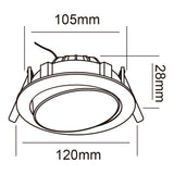 INT ACENTO EMP LED 8W 100-240V 4000K 500LM ***TECNOLITE HAE***