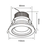 LUMINARIO DOWNLIGHT EMPOTRAR 13W. LED LUZ CALIDA BRILLANTE ATENUABLE ALIOTH I ***TECNOLITE HAE***