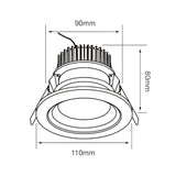 LÁMPARA EMPOTRABLE LED TECNOLITE ALIOTH I 13W LUZ BLANCA NEUTRA ATENUABLE ***HAE2025***