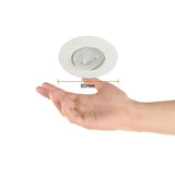 LAMPARA EMPOTRABLE DOWNLIGHT LED 3.5 W LUZ CALIDA BRILLANTE NO ATENUABLE