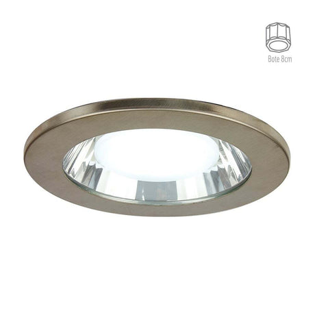 LÁMPARA EMPOTRABLE LED TECNOLITE NADI 9W LUZ DE DÍA BASE E27 SATINADO