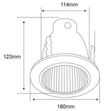LÁMPARA DE INTERIOR EMPOTRABLE NARBONA TECNOLITE BASE E27 BLANCO