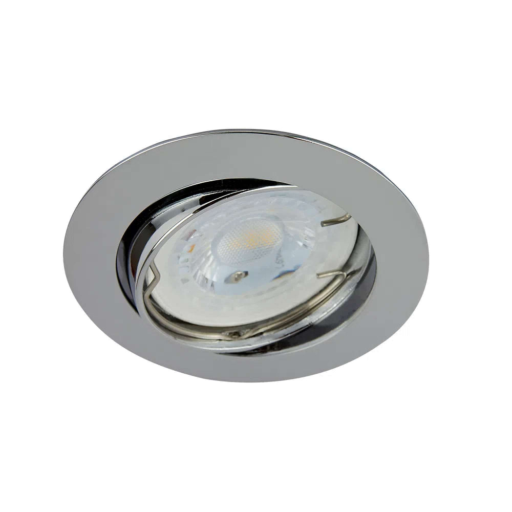 LAMPARA EMPOTRABLE DOWNLIGHT DIRIGIBLE POTENCIA MAX. 6 W BASE GX5.3 FOCO MR16 NO INCLUIDO YD-330/CR