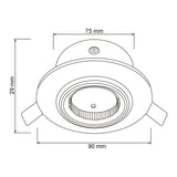 LAMPARA EMPOTRABLE DOWNLIGHT BASE GX5.3 YD-610/AL