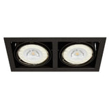 LAMPARA EMPOTRABLE DOWNLIGHT DIRIGIBLE POTENCIA MAX. 100 W 2 BASES G53 FOCOS AR111 NO INCLUIDOS