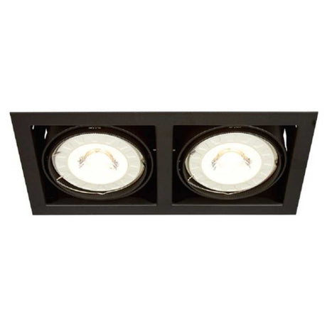 LAMPARA EMPOTRABLE DOWNLIGHT DIRIGIBLE POTENCIA MAX. 100 W 2 BASES G53 FOCOS AR111 NO INCLUIDOS