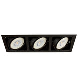 LAMPARA EMPOTRABLE DOWNLIGHT DIRIGIBLE POTENCIA MAX. 150 W 3 BASES G53 FOCOS AR111 NO INCLUIDOS