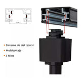 RIEL PARA LÁMPARA TECNOLITE SPOT DOS METRO NEGRO *** OFRECER R1005-100 ***