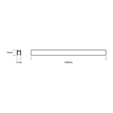 RIEL DE EMPOTRAR/SOBREPONER PARA LAMPARAS MAGNET 1 METRO DE LONGITUD 24 V NO ATENUABLE