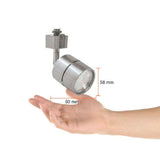 SPOT DE RIEL BELLAGIO I TECNOLITE DIRIGIBLE 50W BASE GU10 NO INCLUYE FOCO SATINADO