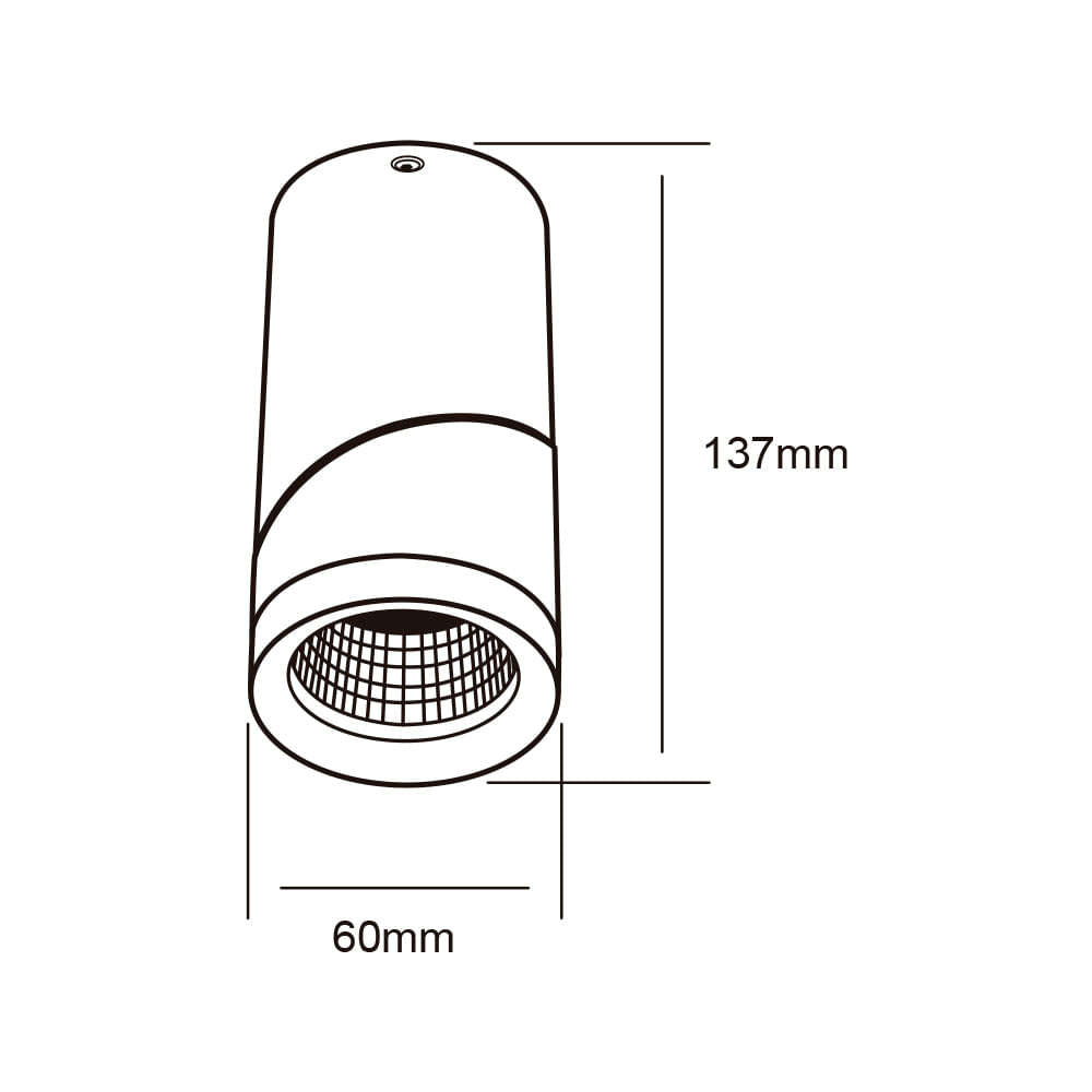 LÁMPARA DE INTERIOR LED POLLUX TECNOLITE SPOT DIRIGIBLE LED INTEGRADO BLANCO