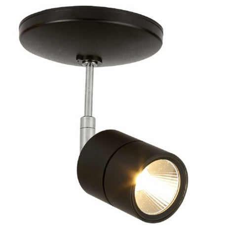 LÁMPARA DE INTERIOR LED TECNOLITE CAELUM SPOT DE SOBREPONER 12W LUZ SUAVE CÁLIDA NEGRO