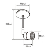 LÁMPARA DE INTERIOR LED TECNOLITE CAELUM SPOT DE SOBREPONER 12W LUZ SUAVE CÁLIDA SATÍN