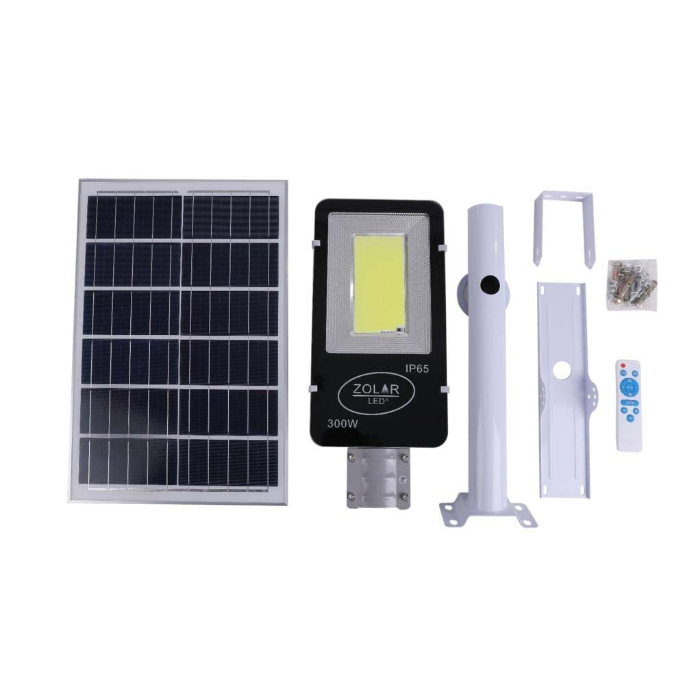 LAMPARA SUBURBANA SOLAR 300W 6500K C/CONTROL COB LEON