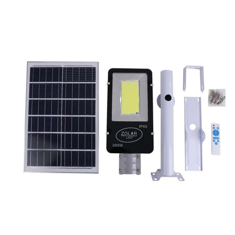 LAMPARA SUBURBANA SOLAR 300W 6500K C/CONTROL COB LEON