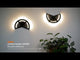 LUMINARIO INT MURO LED 8W CCT NEGRO