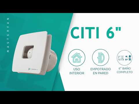 EXTRACTOR CITI 6 280 M3/H BLANCO ABS MASTERFAN *** OFRECER 1306-BL ***