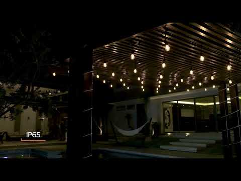 GUIRNALDA SERIE DE 24 LUCES LED 14.6 M 24 W LUZ CALIDA SUAVE IP65 NO ATENUABLE 26 FOCOS INCLUIDOS