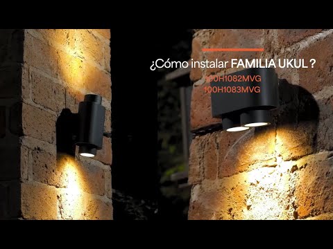 LAMPARA DE PARED ARBOTANTE EXTERIOR POTENCIA MAX. 12 W 2 BASES GU10 DIRIGIBLES IP44 NO INCLUYE FOCOS