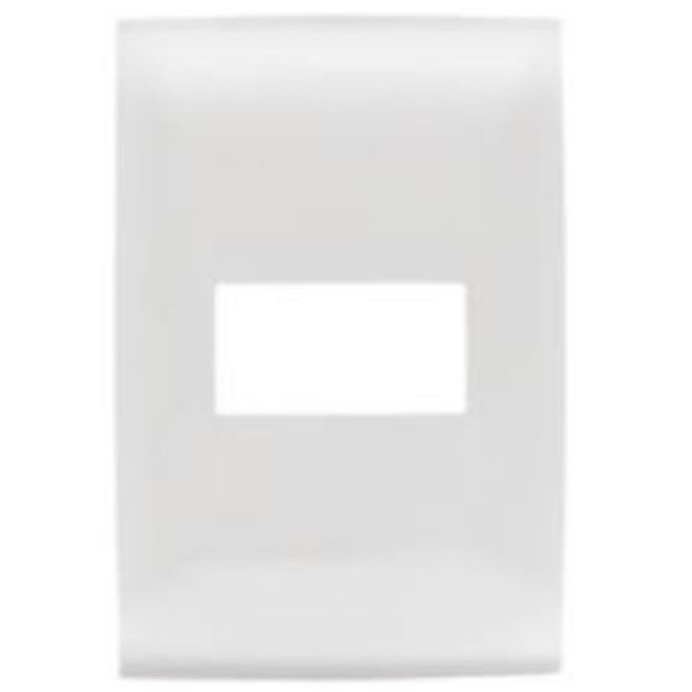PLACA UN MODULO BLANCO LEVITON
