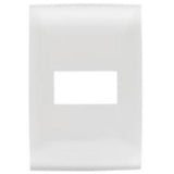 PLACA UN MODULO BLANCO LEVITON