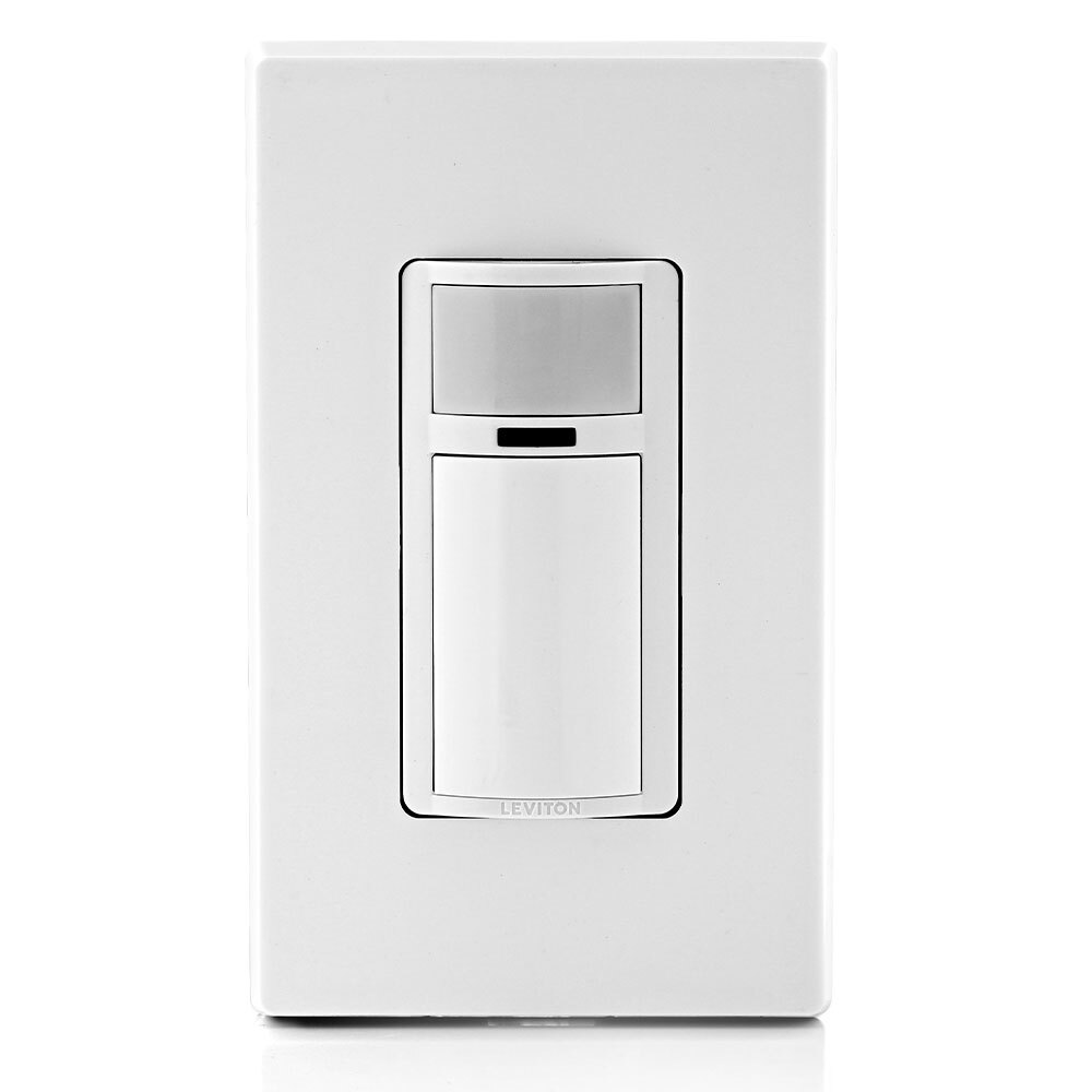 SENSOR DE PARED 180 3 VIAS INFRARROJO 500W/400VA 120V. SENCILLO BLANCO LEVITON
