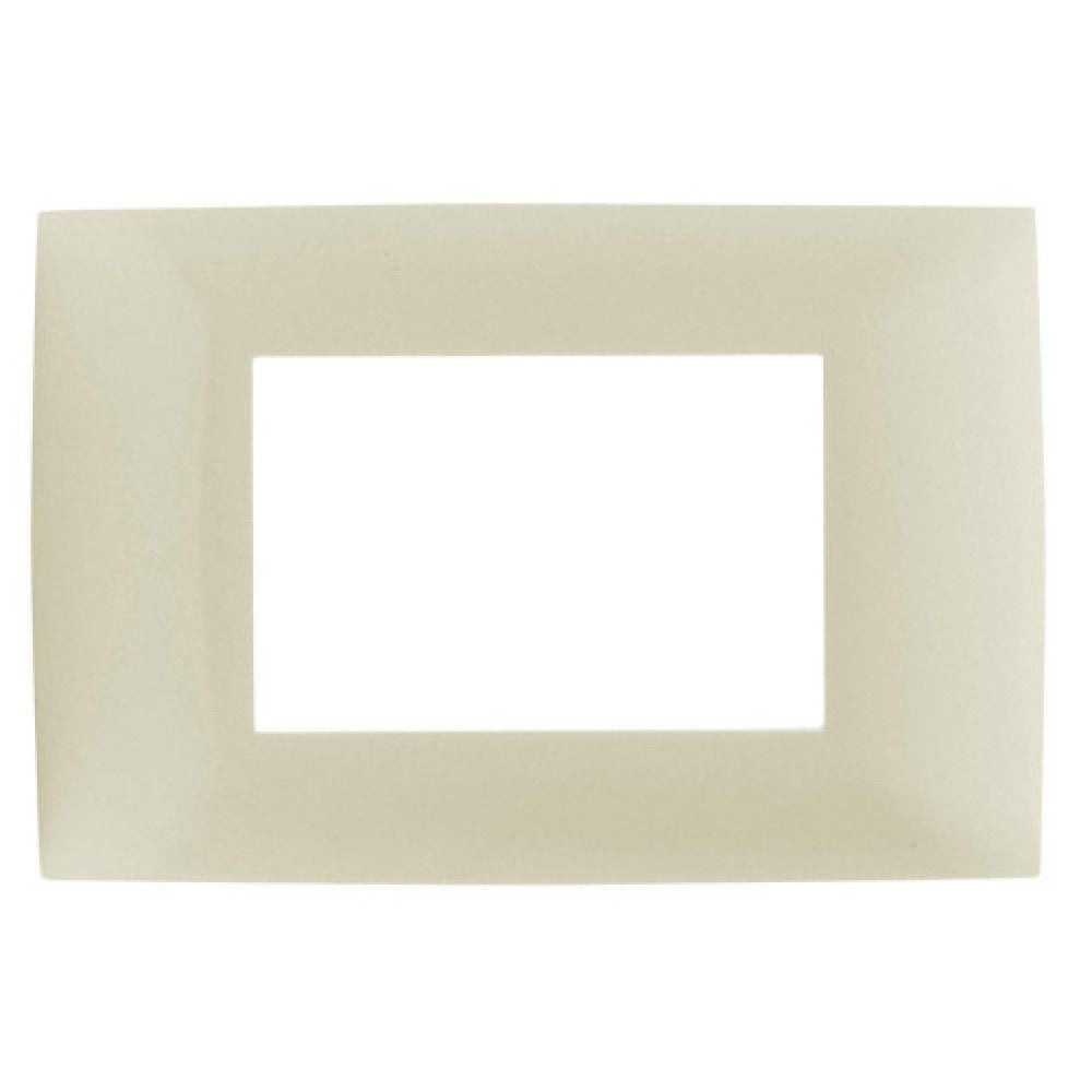 PLACA 3 MODULOS MARFIL LEVITON