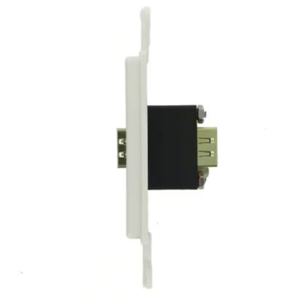 DECORA INSER  PLACA DE PARED HDMI COLOR BLANCO.