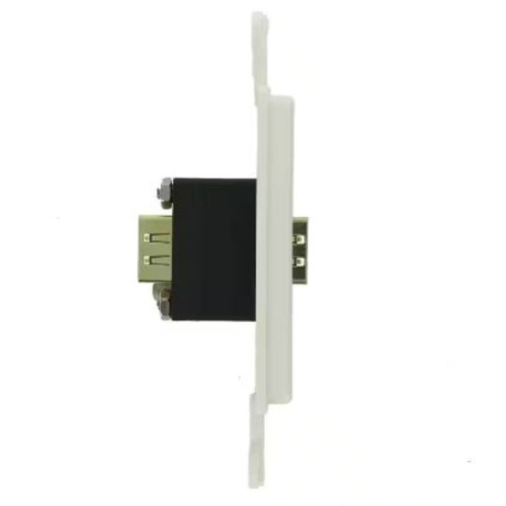 DECORA INSER  PLACA DE PARED HDMI COLOR BLANCO.