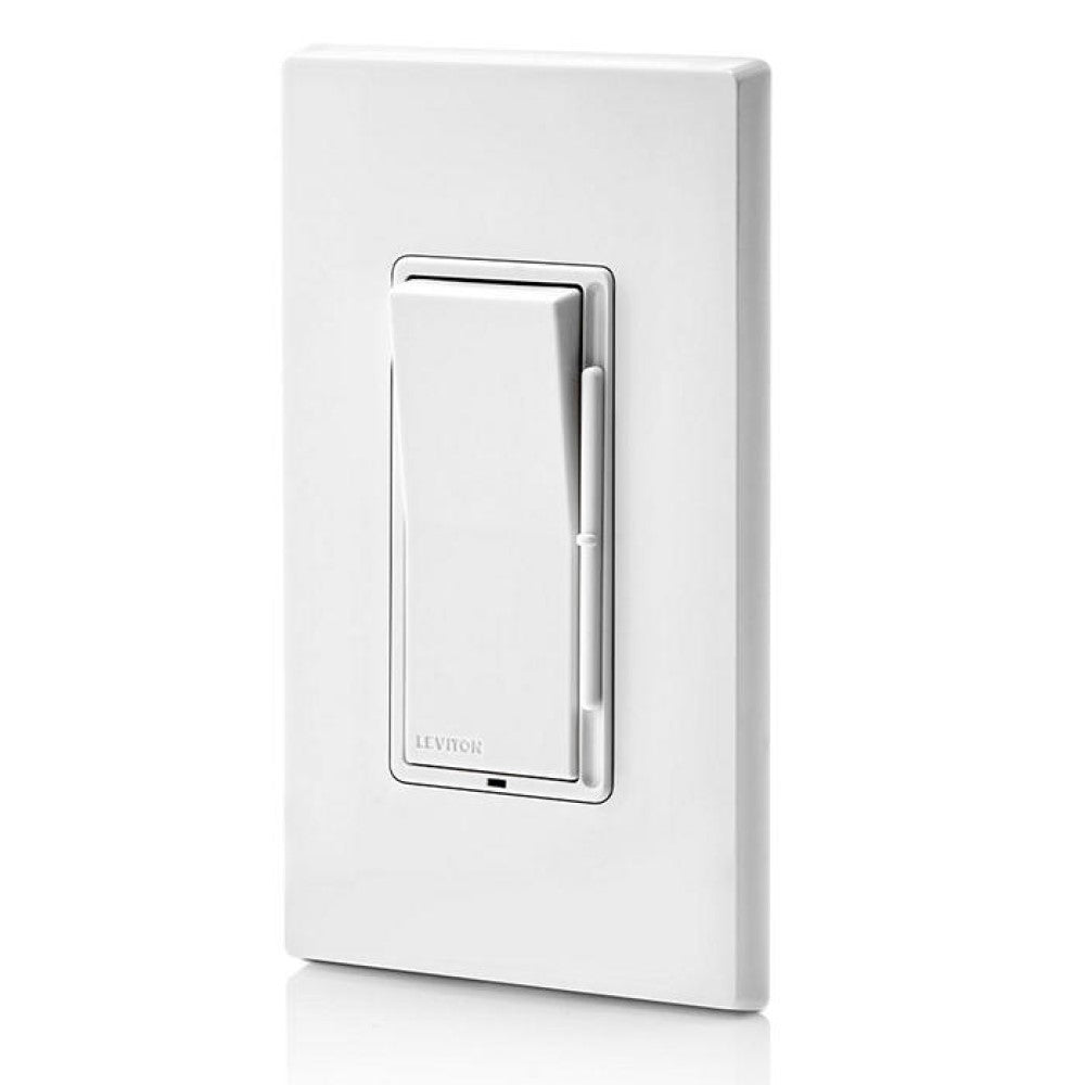 DIMMER BALANCIN CON BARRA LATERAL P/LED 300W, CFL, INCAND.600W 120V BLANCO DECORA  LEVITON