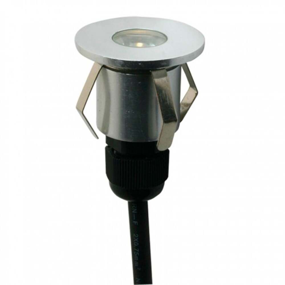 LUMINARIA LED EMPOTRADO CALUX 1W 100-240V 3000K 72LM IP65 ACABADO ALUMINIO PULIDO 0120-LED CALUX