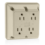 CONTACTO 4 EN 1 15A/125V. MARFIL LEVITON