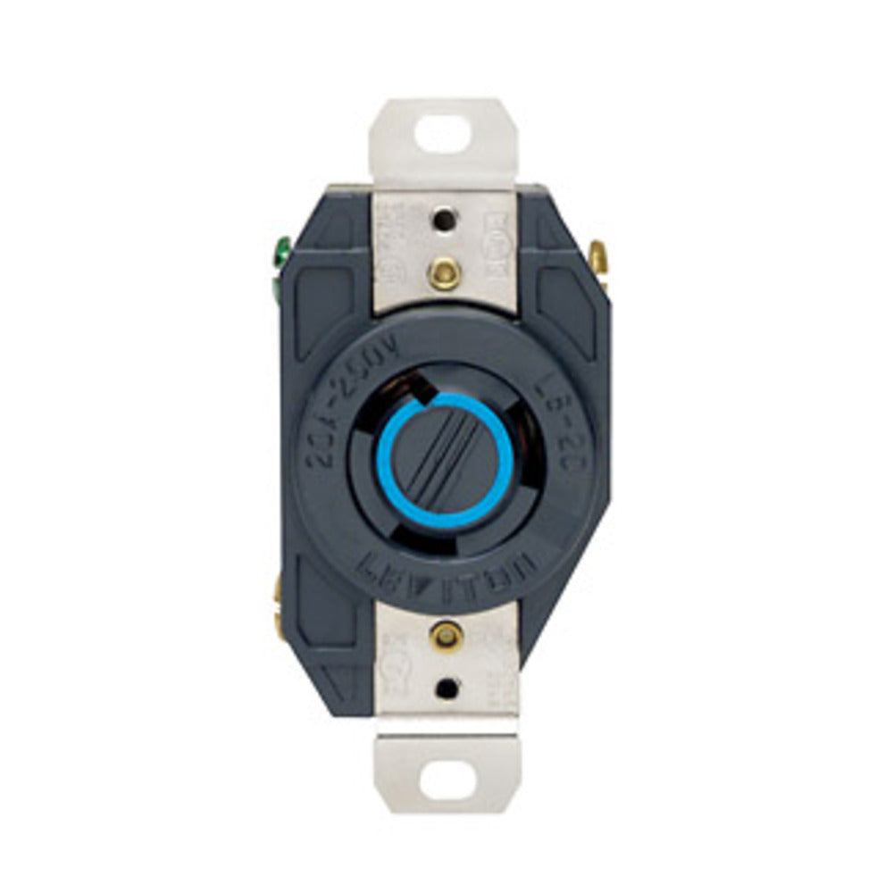CONTACTO INDUSTRIAL FIJO 3P-3H 20A/250V. NEMA L11-20 LEVITON