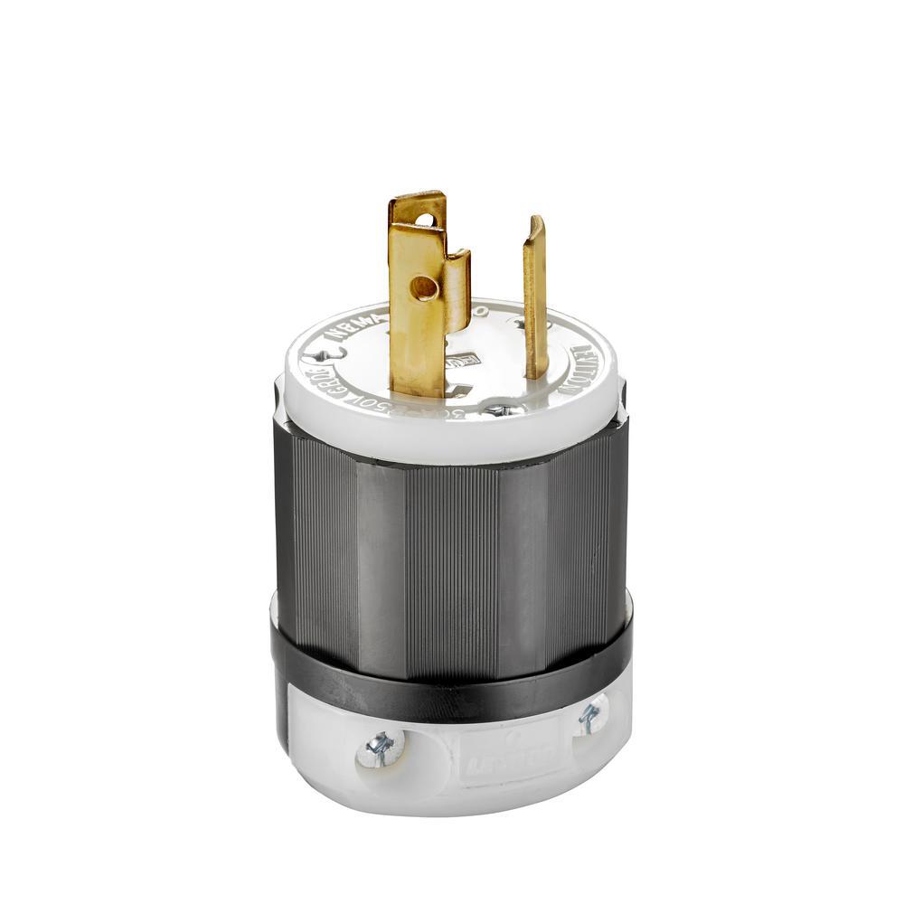 CLAVIJA INDUSTRIAL MEDIA VUELTA 2P-3H 30A/250V. *** OFRECER AHL630P O HBL2621 O L630-P *** LEVITON