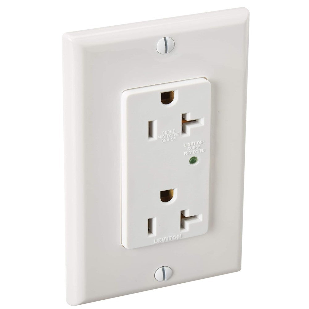 CONTACTO DUPLEX SUPRESOR DE PICOS 15A/125V  BLANCO 05280-00W