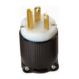 CLAVIJA GRADO INDUSTRIAL ENTRADA RECTA NEGRO-BLANCO LEVITON *** OFRECER V390  ***