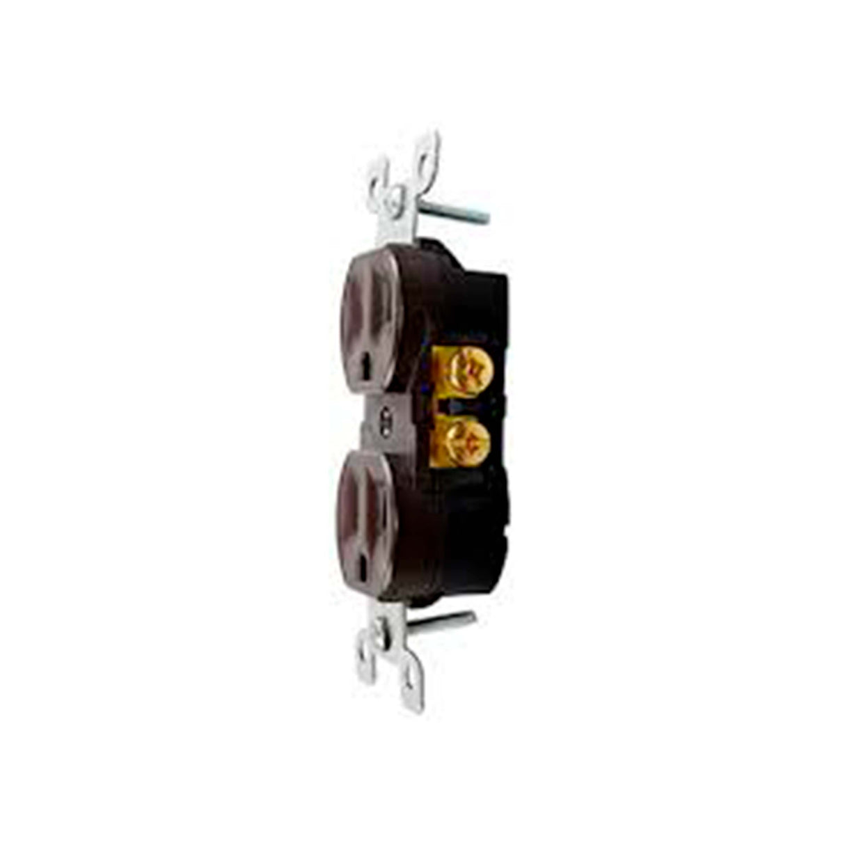CONTACTO DUPLEX GRADO INDUSTRIAL PARA TRABAJOS EXTRAPESADOS COLOR CAFE LEVITON
