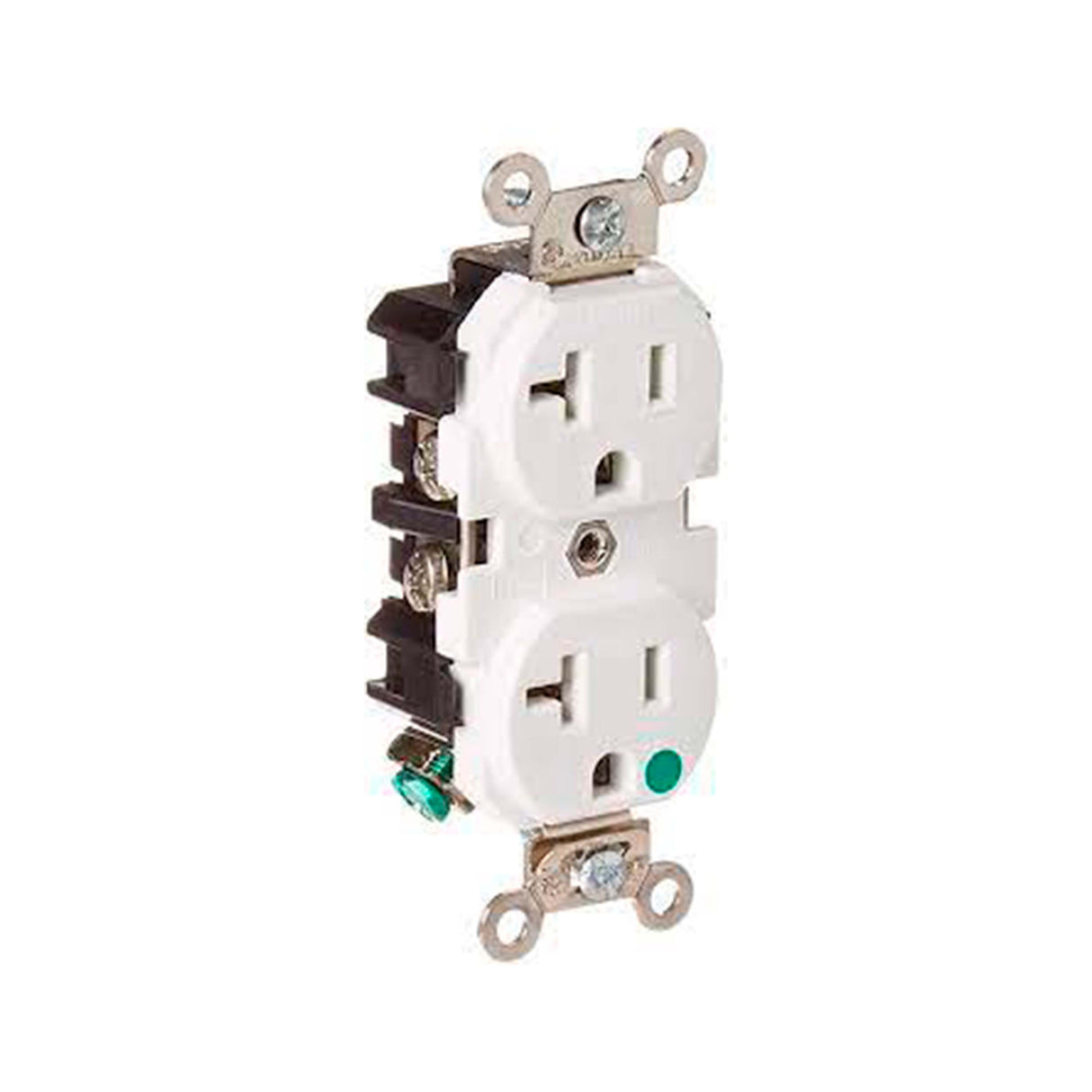 CONTACTO DUPLEX GRADO HOSPITAL 20A/125V. BLANCO *** OFRECER 8300-W ***